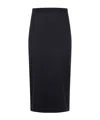 Harris Wharf London Women Midi Skirt Superfine Merino In Black