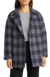 Harris Wharf London Woman Coat Dove Grey Size 8 Virgin Wool In Blue/grey