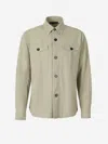 Harris Wharf London Button-up Overshirt In Gray