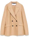 Harris Wharf London Pressed-wool Blazer In Brown