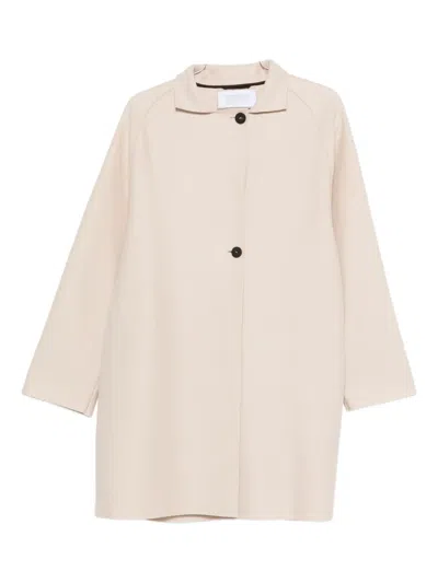 HARRIS WHARF LONDON RAGLAN-SLEEVE BUTTON COAT