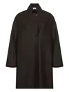 Harris Wharf London Raglan-sleeve Button Coat In Brown