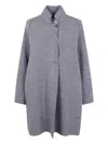 Harris Wharf London Women Raglan Cape Boiled Wool In Gray