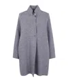 Harris Wharf London Women Raglan Cape Boiled Wool In Gray