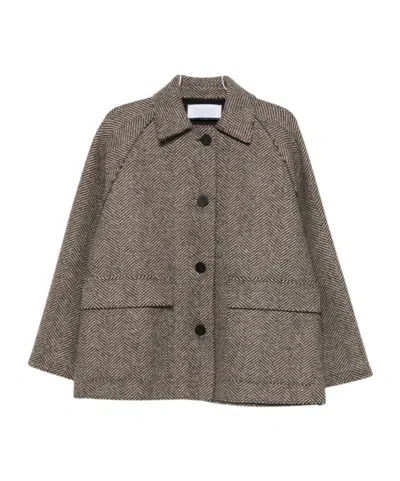 HARRIS WHARF LONDON RELAXED-FIT CASUAL JACKET