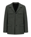 Harris Wharf London Safari Jacket Hopsack Crafted With Loro Piana Fabric