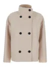 Harris Wharf London Double-breasted Jacket In Brown