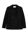 Harris Wharf London Double-breasted Jacket In Black