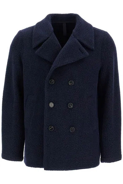 HARRIS WHARF LONDON HARRIS WHARF LONDON SHORT DOUBLE-BREASTED WOOL BLEND COAT