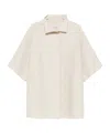 Harris Wharf London Short-sleeve Collared Jacket In Sand