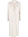 Shop Harris Wharf London Side Slit Trenchcoat In Nude