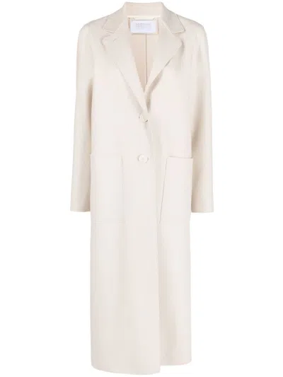 Harris Wharf London Side Slit Trenchcoat In Nude