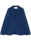 Harris Wharf London Single-breasted Blazer Jacket In ブルー