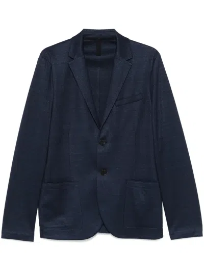 Harris Wharf London Single-breasted Blazer In Blue