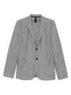 Harris Wharf London Single-breasted Blazer In Grey