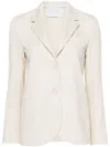 Harris Wharf London Single-breasted Blazer Jacket In Beige