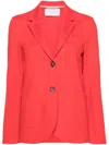 Harris Wharf London Single-breasted Blazer With Chest Welt Pocket In Red