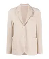 Harris Wharf London Cotton Blend Single-breasted Jacket In Nude