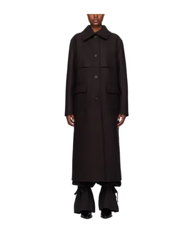 Harris Wharf London Single-breasted Coat In Black