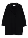 Harris Wharf London Wool Fabric Long Sleeves Coats With Notched Lapels In Blue