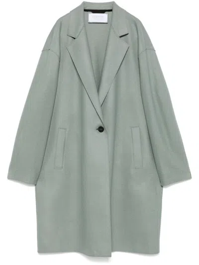 Harris Wharf London Single-breasted Coat In Sage