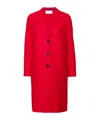 Harris Wharf London Wool Coat In Red