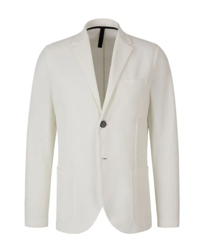 HARRIS WHARF LONDON SINGLE-BREASTED COTTON BLAZER