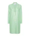 Harris Wharf London Single-breasted Felted Coat In Green