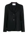 Harris Wharf London Single-breasted Fitted Blazer In Black
