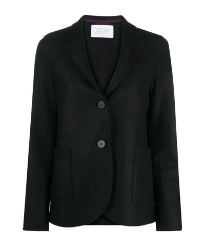Harris Wharf London Single-breasted Fitted Blazer In Black