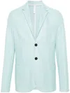 Harris Wharf London Single-breasted Honeycomb Blazer In Blue
