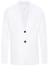 Harris Wharf London Single-breasted Honeycomb Blazer In White