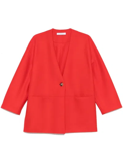 Harris Wharf London Einreihige Jacke In Rot