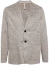 Harris Wharf London Single-breasted Knitted Blazer In Brown