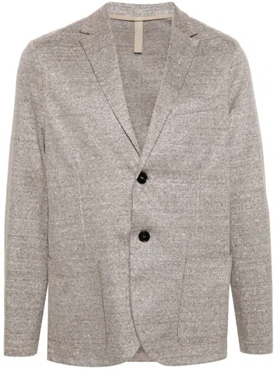 Harris Wharf London Single-breasted Knitted Blazer In Brown
