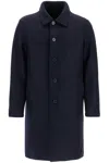 Harris Wharf London Man Coat Midnight Blue Size 42 Virgin Wool In Blue