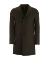Harris Wharf London Single-breasted Virgin-wool Coat In Black