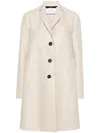 Harris Wharf London Felted Cashmere Single-breasted Coat In Neutrals