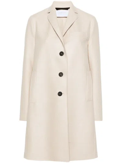 Harris Wharf London Wool Single-breasted Coat In Brown