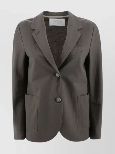 Harris Wharf London Single-breasted Waterproof Rayon Blazer With Notch Lapel