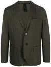Harris Wharf London Single-breasted Wool Blazer In Green