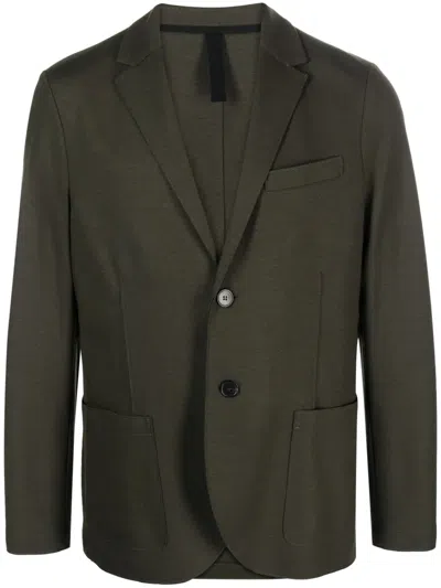 Harris Wharf London Single-breasted Wool Blazer In Green