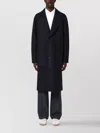 Harris Wharf London Single Breasted Wool Coat In Black