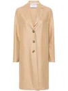 Harris Wharf London Single-breasted Wool Coat In Neutrals