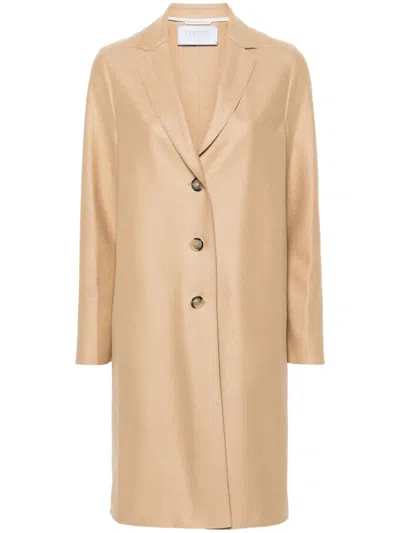 Harris Wharf London Single-breasted Wool Coat In Neutrals