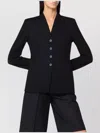 Harris Wharf London Black Single-breasted Jacket In Virgin Wool Women In Black