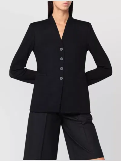 HARRIS WHARF LONDON SINGLE BREASTED WOOL JACKET