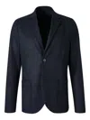 Harris Wharf London Single-button Patch-pocket Blazer In Blue