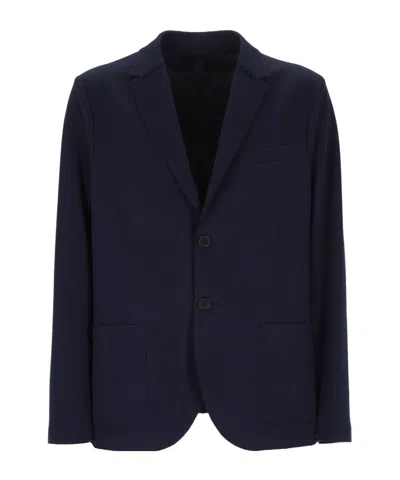 Harris Wharf London Notched-lapel Single-breasted Blazer In Blue