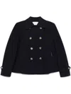 Harris Wharf London Spread-collar Jacket In Black